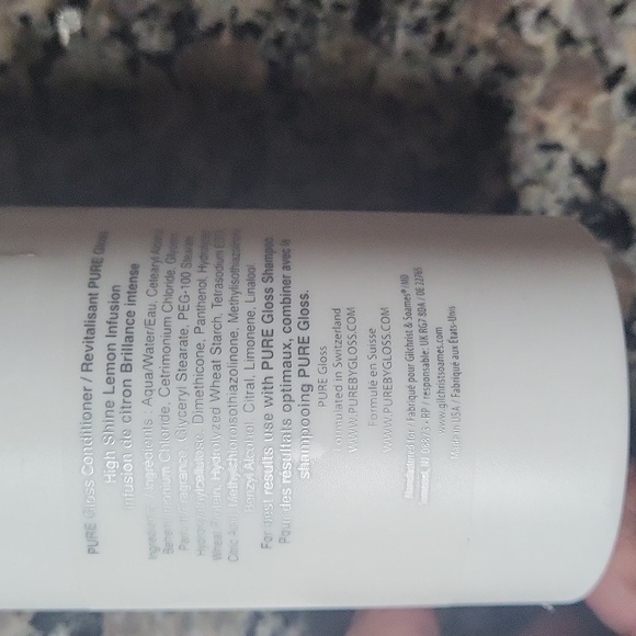Pure by Gloss CONDITIONER 12.2 oz standing large pump intense clean lemon infusi - Picture 5 of 7